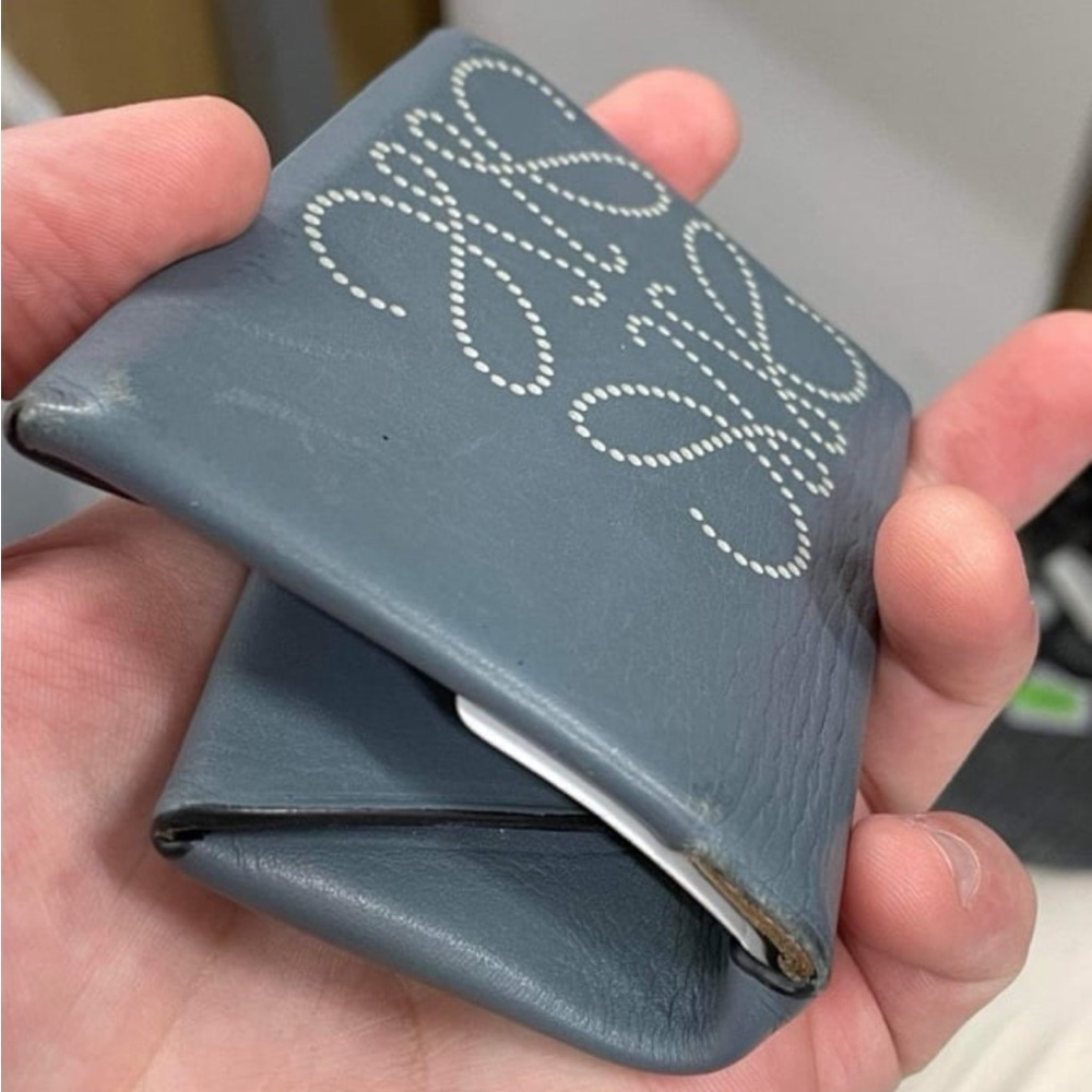Loewe Gray Wallet Card Case